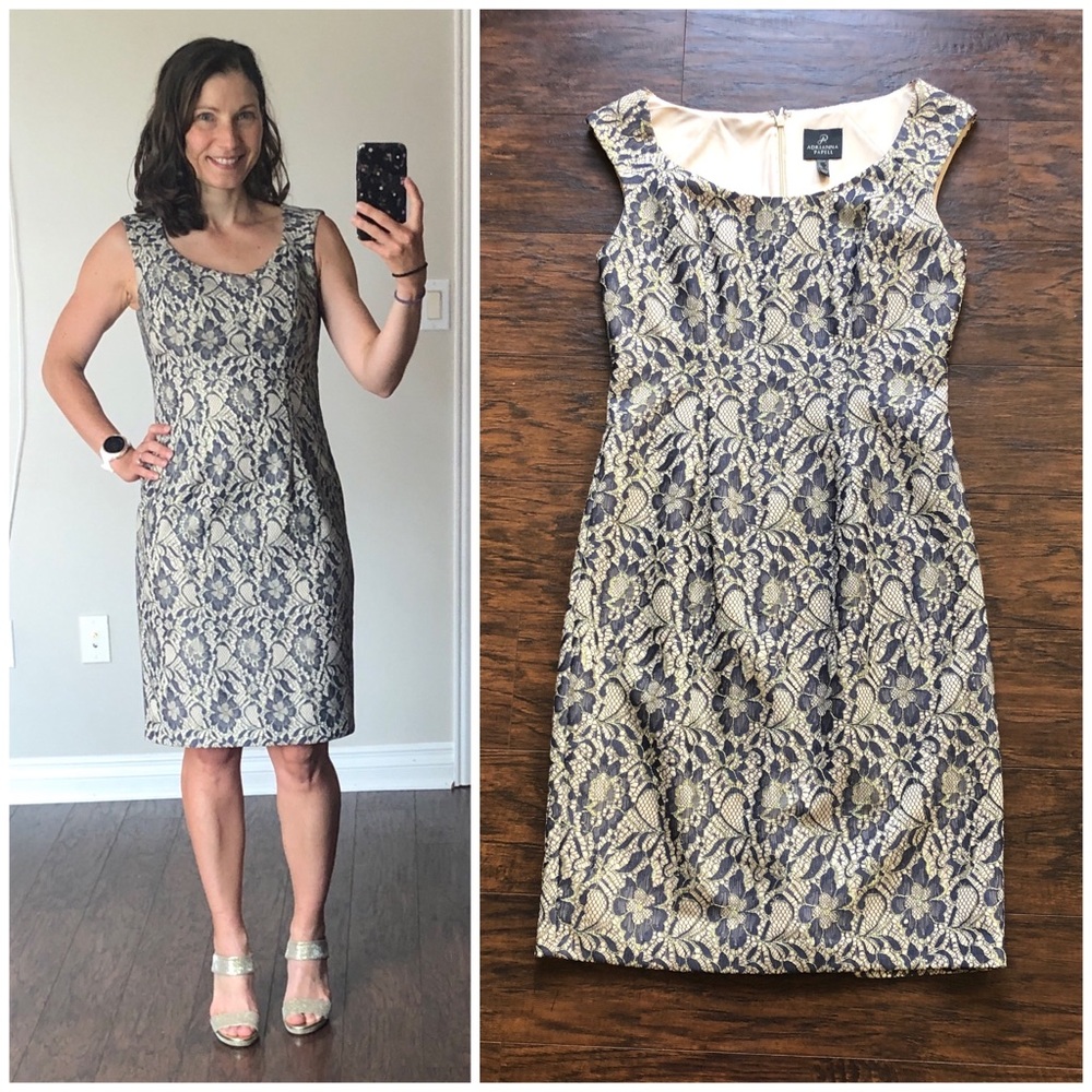 Adrianna Papell brocade dress